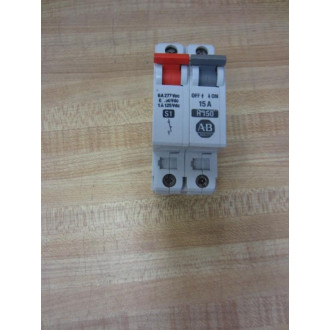 Allen Bradley 1492-ACBH1 Circuit Breaker 1492 ACBH1 15A Series B H 150 - Used
