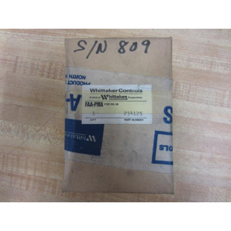 Whittaker Controls 234125 Fuel Pressure Relief FAA-PMA