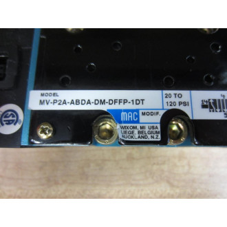 MAC MV-P2A-ABDA-DM-DFFP-1DT Valve MVP2AABDADMDFFP1DT - New No Box