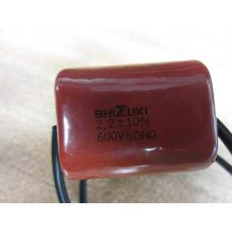 Shizuki 600V 5DN0 Capacitor 600V5DN0 2.2 &plusmn 10% 2 - New No Box