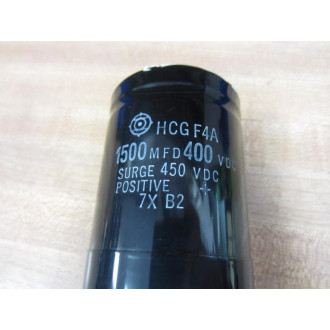 Hitachi HCG F4A Capacitor HCGF4A 3-34" L x 2"OD 1500MFD 400VDC - Used
