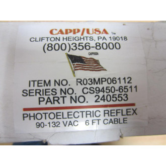 CappUSA 240553 Photoelectric Reflex Sensor