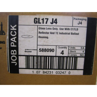 Lithonia GL17 Lens GL17 J4 (Pack of 4)