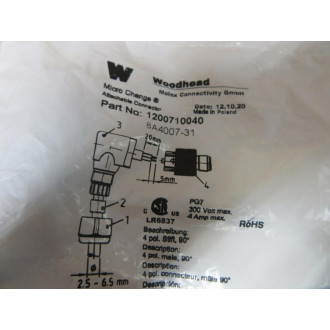 Woodhead 8A4007-31 Attachable Connector 1200710040