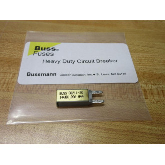 Buss CB211-20 Bussmann 20A Circuit Breaker CB21120 (Pack of 2)