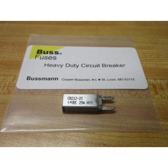 Buss CB212-20 Bussmann 20A Circuit Breaker CB21220 (Pack of 2)
