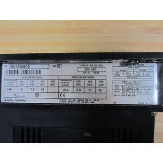 Allen Bradley 150-A24NBDD Contactor 150A24NBDD Series B - Used