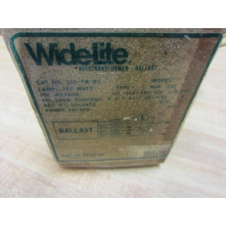 WideLite 250-PM-OV Autotransformer Ballast 250-PM-QV - Used
