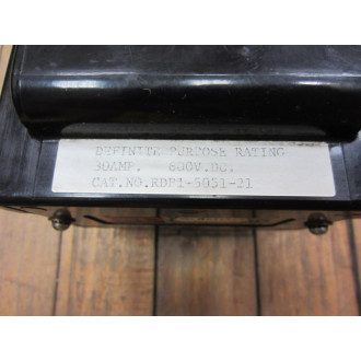 Ward Leonard RDP1-5051-21 Relay RDP1505121 - Used