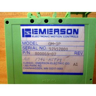 Emerson QM-1P Pulse Converter 800064-02 - New No Box