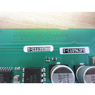 Siemens A5E00859437 Circuit Board T-C16007482 - Used