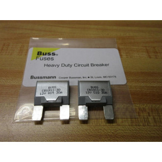 Buss CB1911-30 Bussmann 30A Circuit Breaker CB191130 (Pack of 2)