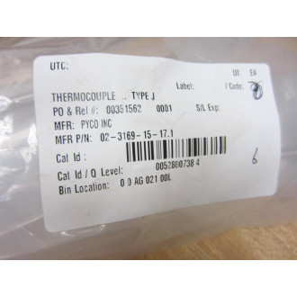 Pyco 02-3169-15-17.1 Thermocouple 02316915171