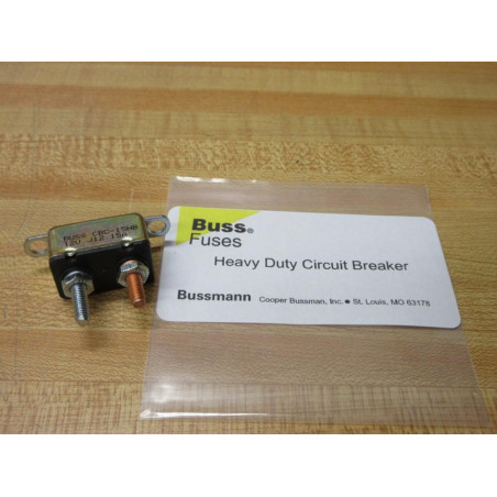 Buss CBC-15HB Bussmann 15A Circuit Breaker CBC15HB (Pack of 2)