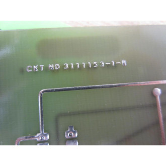 Westinghouse 3111156-013 Circuit Board 3111153-2-B - Refurbished