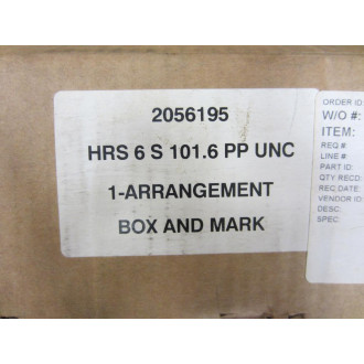 HRS 6S 101.6 PP UNC Arrangement 6S1016PPUNC