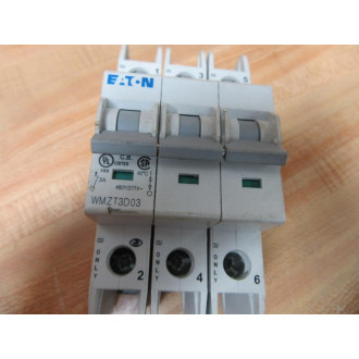 Eaton WMZT3D03 Cutler Hammer Circuit Breaker 3A 3P - Used
