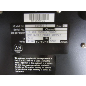 Allen Bradley 6608K1 Remote Modem 19.2KB