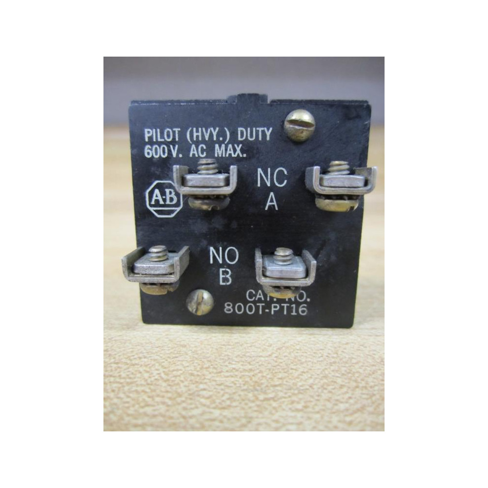 Allen Bradley 800T-PT16 Contact Block Old Style 800TPT16 - Used