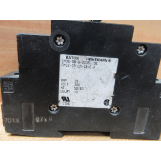 Heinemann DM3S-G8-A-0035-10-E Eaton Circuit Breaker 35A 3P Black - Used