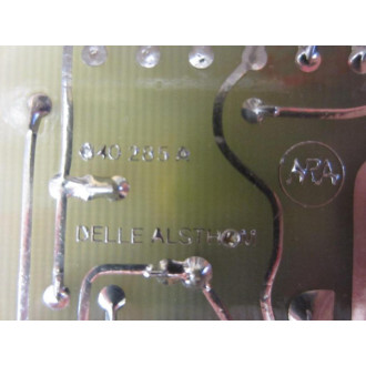 Delle Alsthom 840285A Circuit Board 340285A - Used