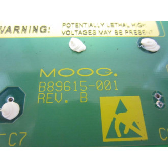Moog B89615-001 Circuit Board B89615001 Rev B - Used