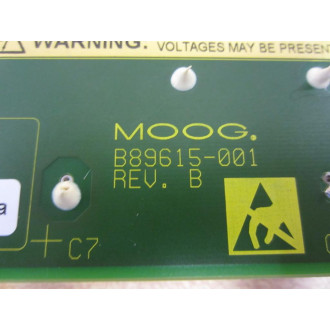 Moog B89615-001 Circuit Board B89615001 Rev B - Used