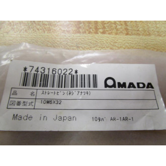 Amada 74316022 Parallel Pin 10M6X32 (Pack of 11)