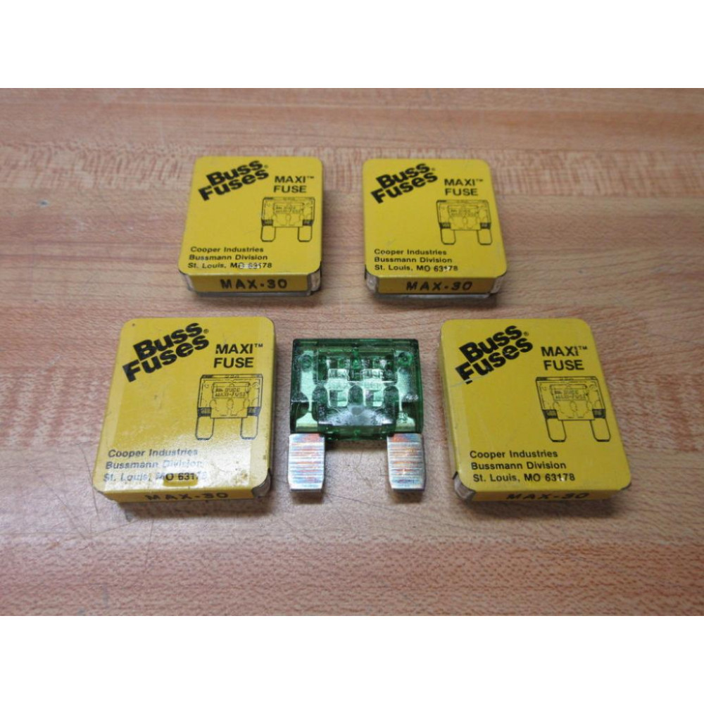 Buss MAX-30 Bussmann Fuse Cross Ref 6AYD9 (Pack of 4)