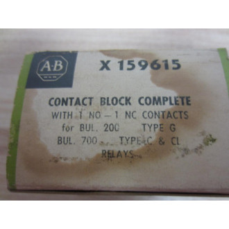 Allen Bradley X-159615 Contact Block X159615