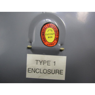Underwriters Laboratories J-2089 Enclosure 6" x 6" x 6" Type 1 - New No Box