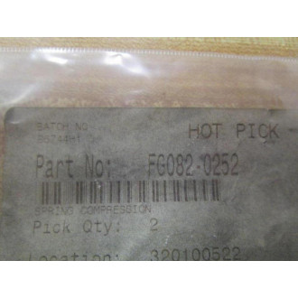 FG082-0252 Spring Compression - New No Box
