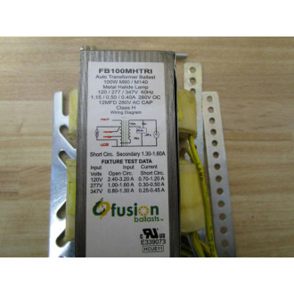 Fusion Ballasts FB100MHTRI Auto Transformer - New No Box