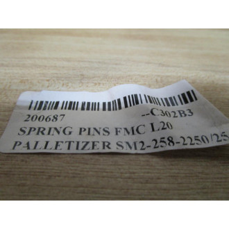 SM2-258-225025 Spring Pins (Pack of 6) - New No Box