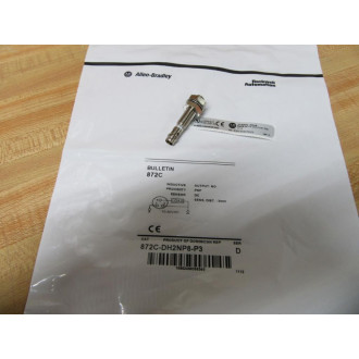 Allen Bradley 872C-DH2NP8-P3 Inductive Proximity Sensor 872CDH2NP8P3