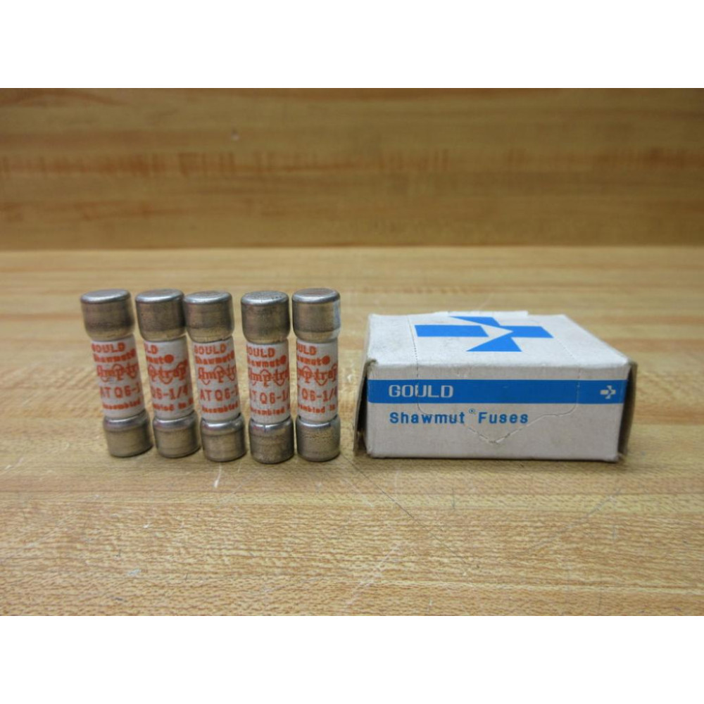 Gould Shawmut Ferraz Mersen ATQ6-14 Fuse Cross Ref 4ZCN4 (Pack of 5)