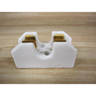 Union 2501 Ceramic Fuse Holder 0-30A 1-Pole - Used