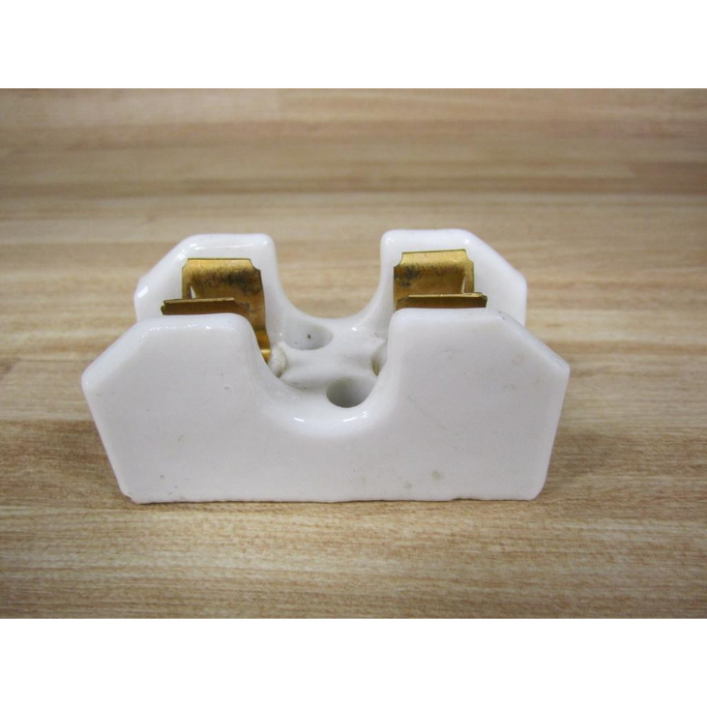 Union 2501 Ceramic Fuse Holder 0-30A 1-Pole - Used