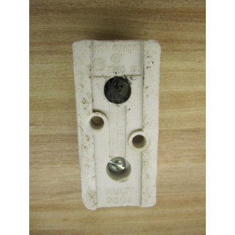 Union 2501 Ceramic Fuse Holder 0-30A 1-Pole - Used