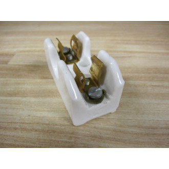 Union 2501 Ceramic Fuse Holder 0-30A 1-Pole - Used