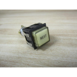 Dialight 513-0311-810 Switch 44A393658-001 White 'NEXT' Button - Used