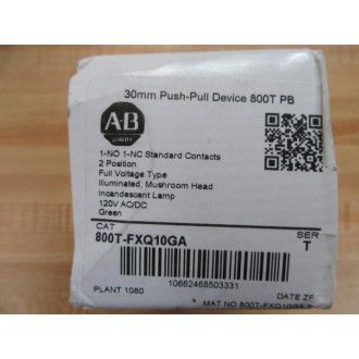 Allen Bradley 800T-FXQ10GA Button