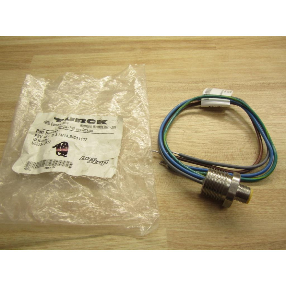 Turck FSV 48-0.3 M14.5C11117 Cable U9523-0317