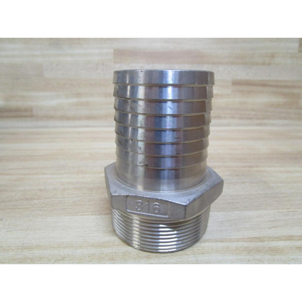 316 Hose Connector 2" OD 150 - New No Box