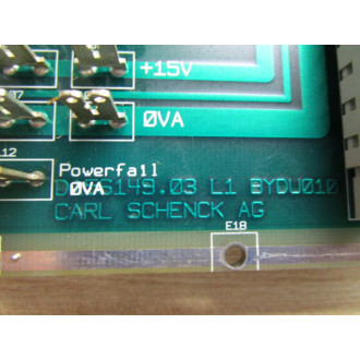 Carl Schenck D156149.03 B2 BYDU010 Circuit Board - Used