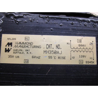 Hammond Manufacturing MH350AJ Industrial Control Transformer - Used