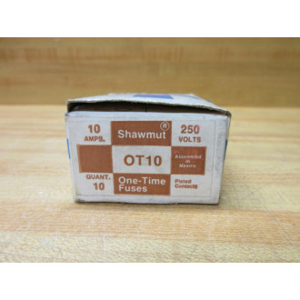 Gould Shawmut Ferraz OT10 Fuse Cross Ref 4XF89 0T10 (Pack of 10)