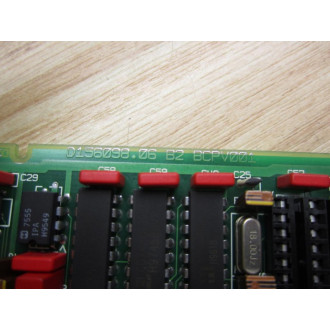 Carl Schenck D156098.06 B2 BCPV001 Circuit Board Missing Some IC Chips - Used