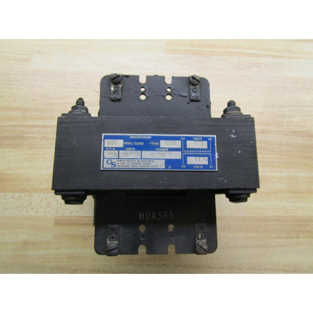 GS Hevi-Duty Electric W350 C Transformer Type SWB 42G7 - Used