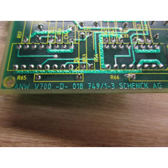 Carl Schenck ANW V700 -D- 018 7491-3 Circuit Board - Used